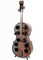 Decorative 10 Bottle Wooden Cello Shaped Wine Rack 53 Inch Floor Violin